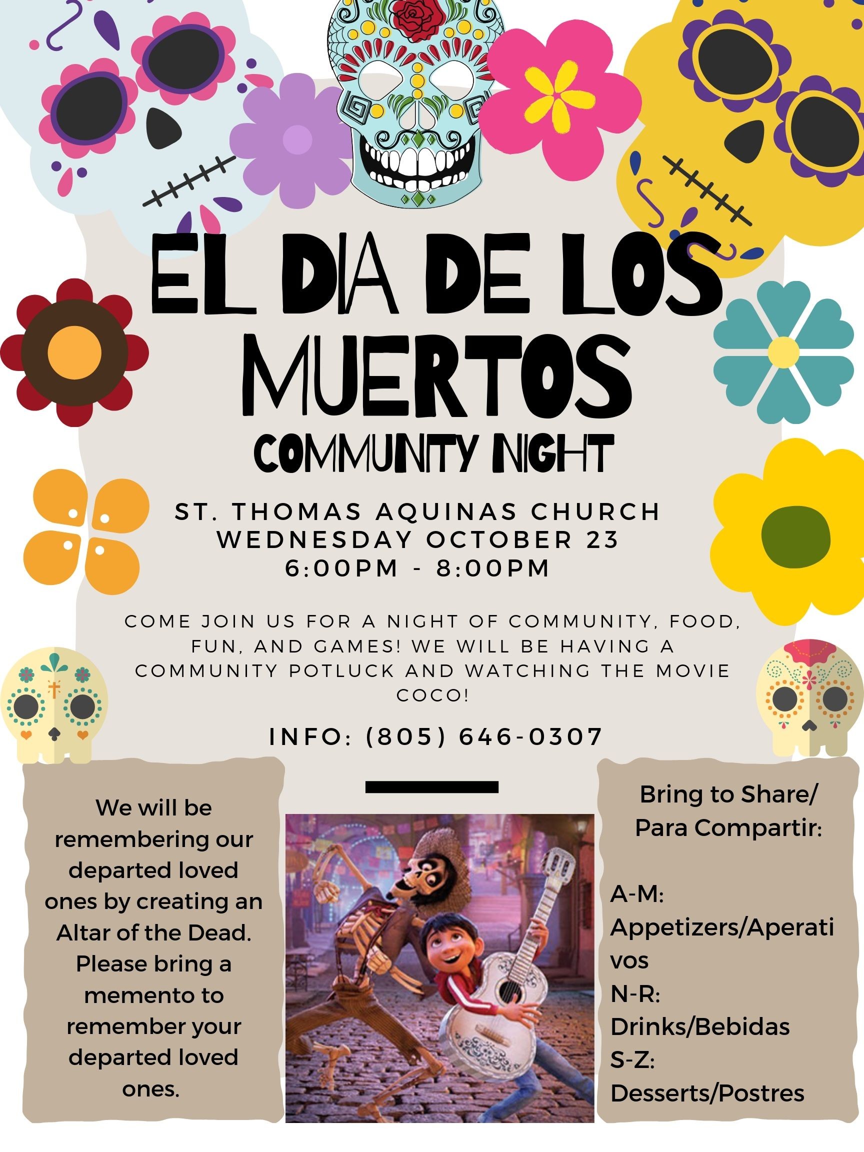 El Dia De Los Muertos Community Night 1