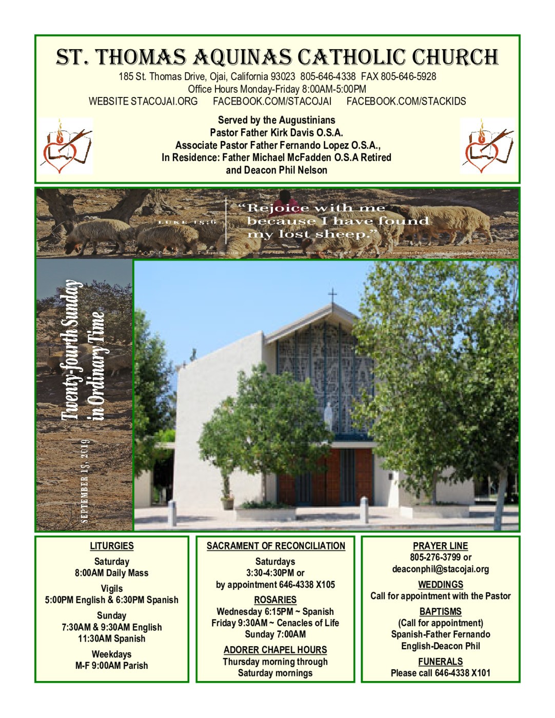 Bulletins St. Thomas Aquinas Catholic Church Ojai, CA