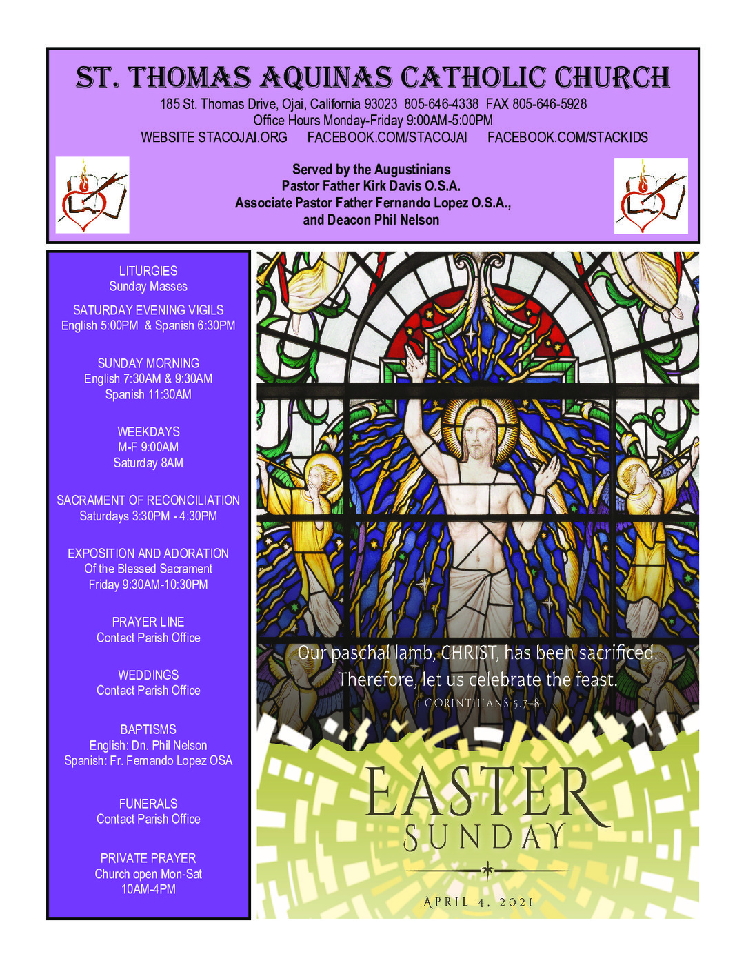 St. Thomas Aquinas Catholic Church Ojai, CA Served by the