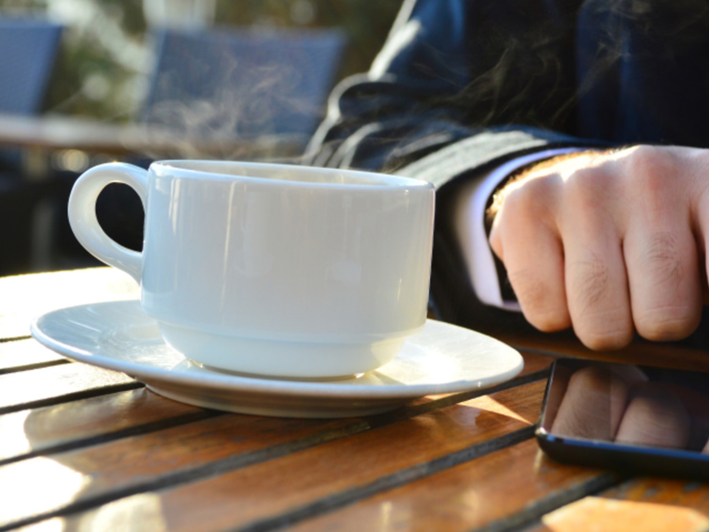 Coffee And Touchscreen